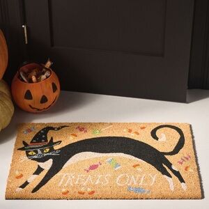 Anthropologie NWT adorable black cat doormat sold out & all 5-star rated @anthro